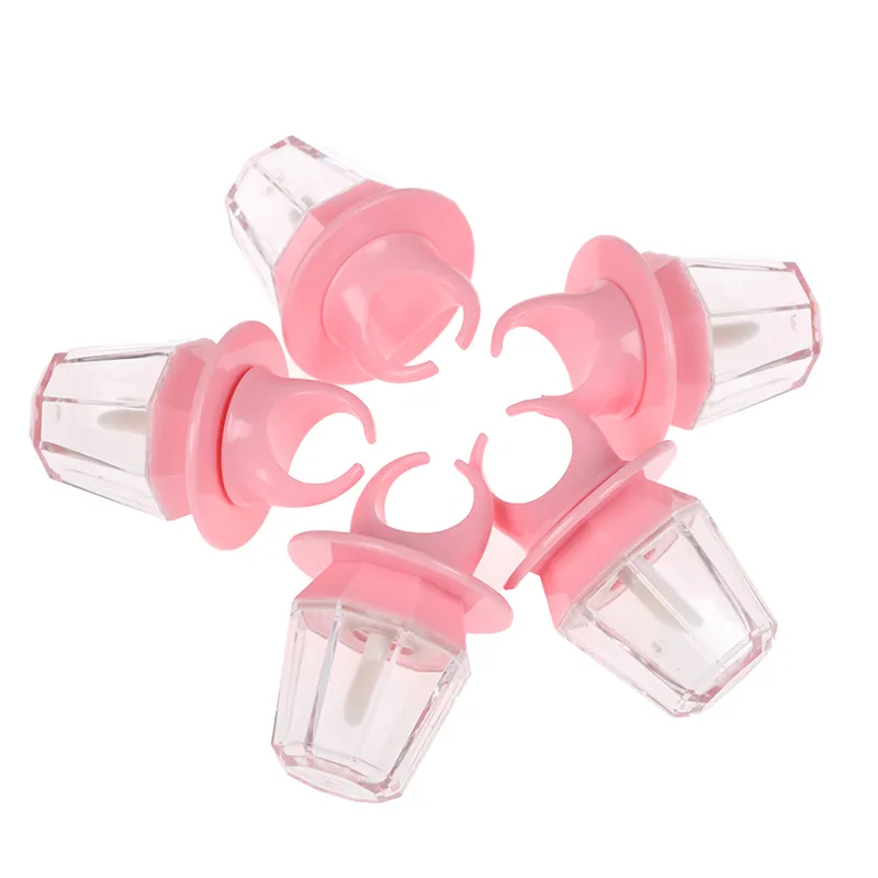 8 ml rosa Diamant-Ringform, leere Lipgloss-Flasche, Lipgloss-Röhre, rosa Lipgloss-Röhre, Lippenflasche, Zauberstab, Pinselbehälter, New2615