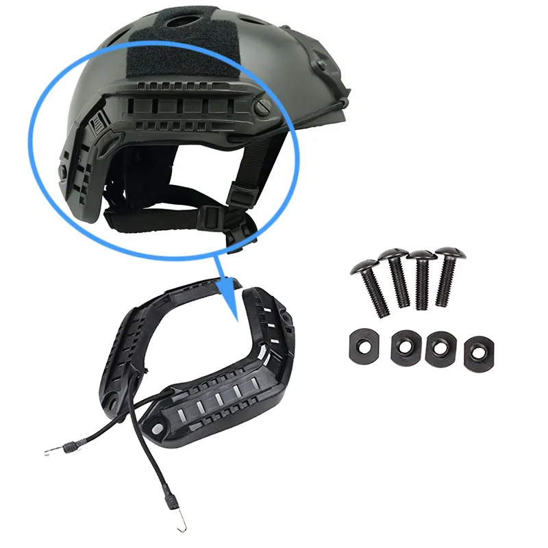 Sprzęt zewnętrzny Paintball Strzelanie taktycznego Airsoft Fast Helmet Akcesorium Akcesoria taktyczna Side Pierścień