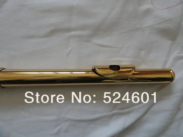 FL-271S CUPRONICKEL GOUD LACQUER 16 Toetsen Gaten Gesloten Fluit Hoge kwaliteit E Key Fluit Nieuwe Muziekinstrumenten Gratis verzending met Case