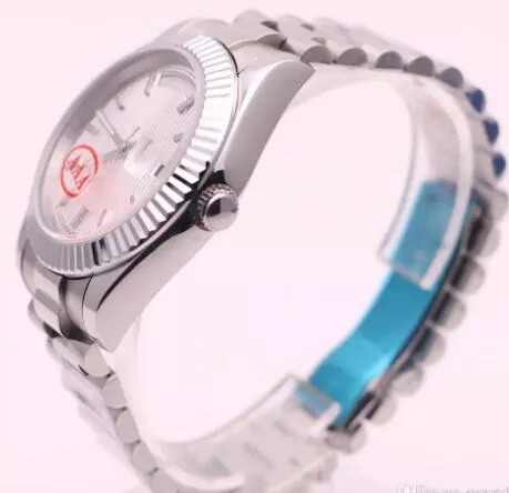 36 Роскошные мужские часы в стиле DAYDATE, белый полосатый циферблат, высококачественное сапфировое стекло, автоматический механизм, нержавеющая сталь 316L St242L