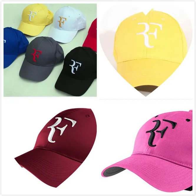 Gorras de béisbol Gorra de tenis Roger Federer Sombreros de tenis Wimbledon RF Gorra de tenis Gorra de béisbol258i