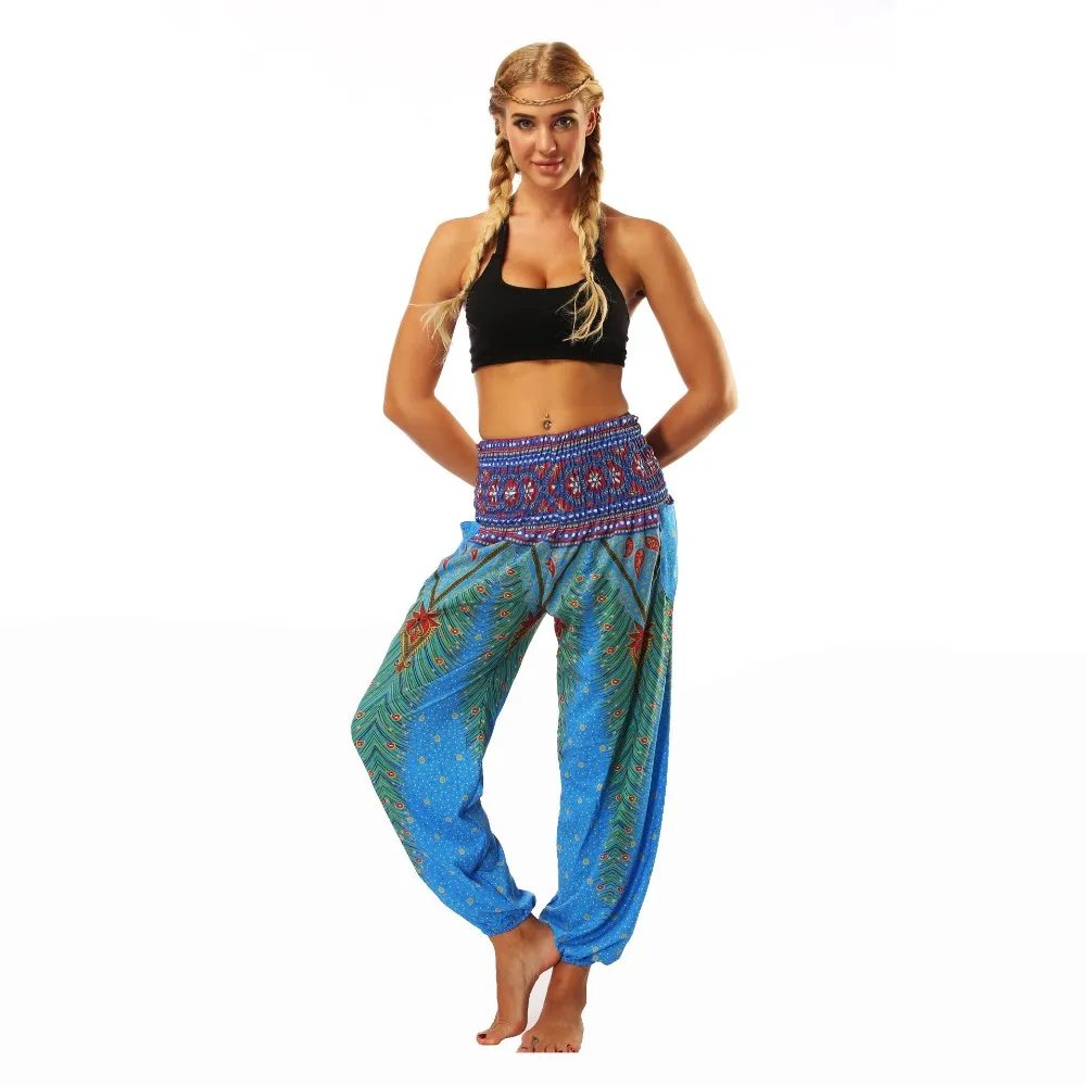 wide leg pants female yoga bloom pants new feeling clothing popular ethnic style Nepal seaside loose belly dance national style