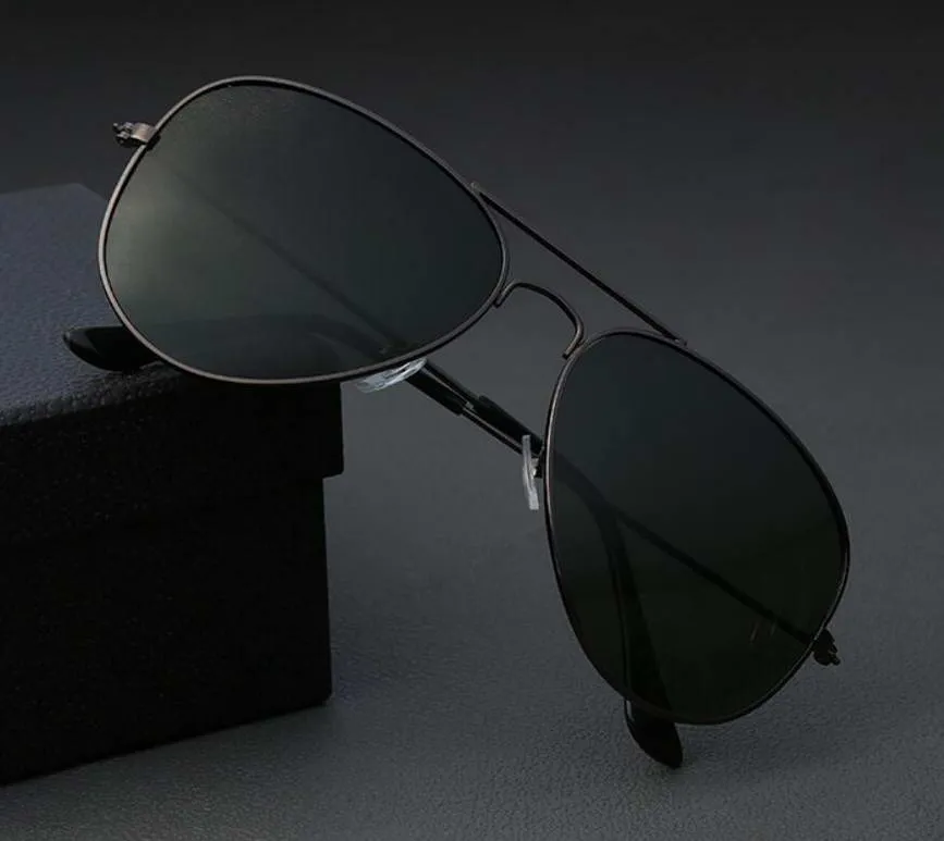 Vintage-Pilot-Sonnenbrille für Herren, 62 m, klassisches Design, Damen-Sonnenbrille, Metallrahmen, hochwertige Outdoor-Fahrsonnenbrille, UV400, Protect3175