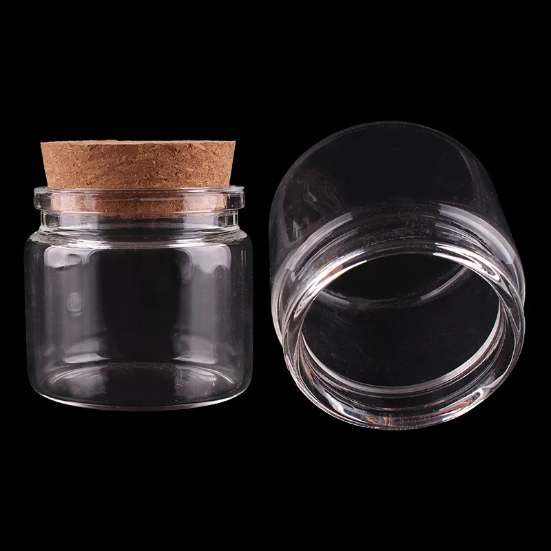 656053mm 120 ml de vidro transparente com rolhas de cortiça Spice vazio alimentos porcas garrafas de armazenamento Jarras de presentes ARMATES T2005071414299