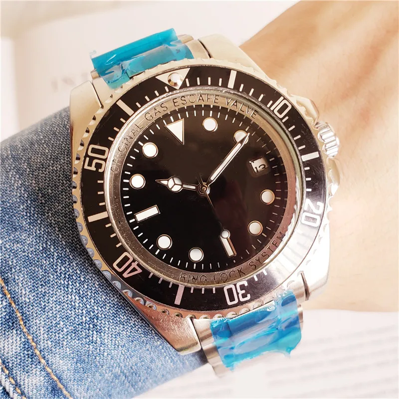Морской автоматический механизм, 44 мм, мужские часы Dweller, черный циферблат, кольцо с застежкой, ремешок из нержавеющей стали 316, мужские часы из нержавеющей стали Monor Hemmo1953