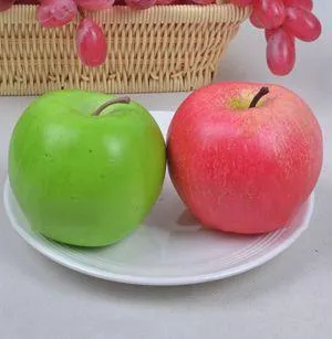 Whole-2016 New Arrival House Decoration Decor Fake BPPLE Artificial Fruit Model Kitchen Party Decorative Green Red BPPLE Mold 268w