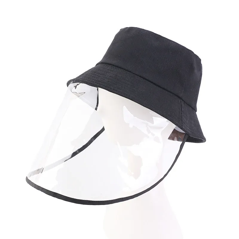Unisex dorosły bottton hat fisherman czapka ochronna twarz tarcza przeciwna ślina przeciwpogowa