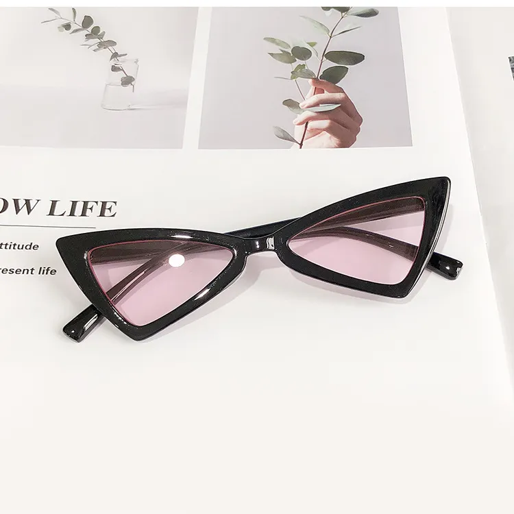 Cute Baby Triangle Sunglasses Eyewear UV400 Kids Cateye Sun Glasses Plastic Frame Whole280D