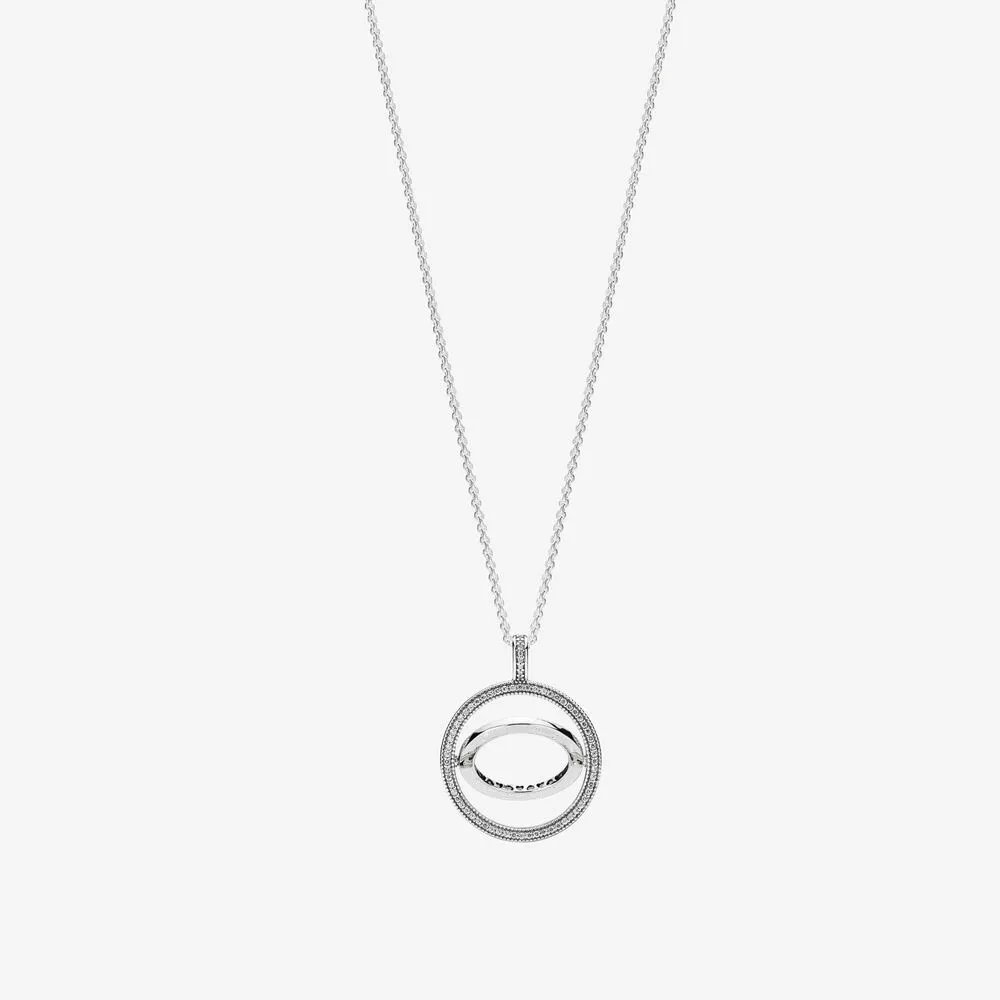 Nova chegada 100% 925 Sterling Silver Reversível Colar Jóias de Moda de Jóias para Mulheres Presentes 231J