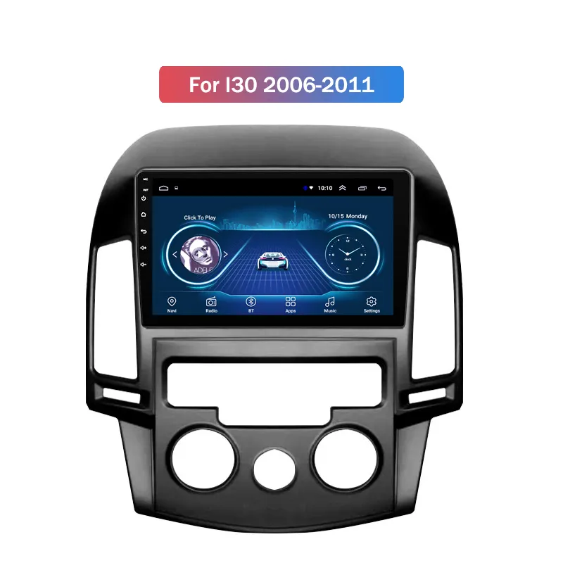 Android 10 Car Video Radio Multimedia Player for Hyundai I30 2006-2011 9インチタッチスクリーンGPSナビゲーションヘッドユニット