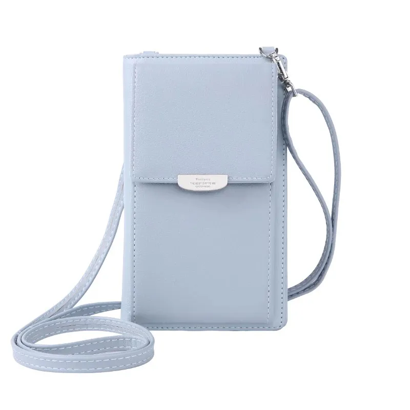 Style d'été femmes portefeuille téléphone portable portefeuille grands porte-cartes sac à main sac à main pochette messager bretelles Bag1317J