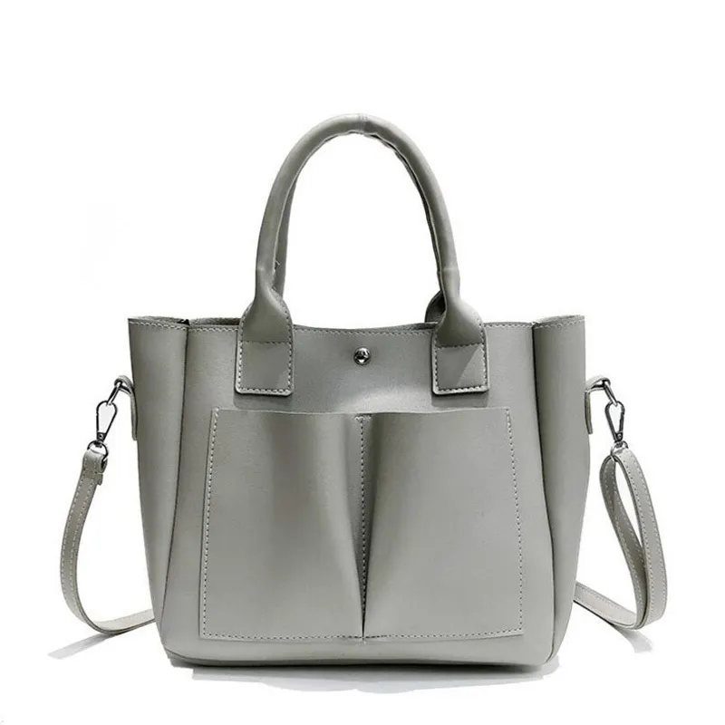 Bolso de hombro de cuero de la PU de doble c