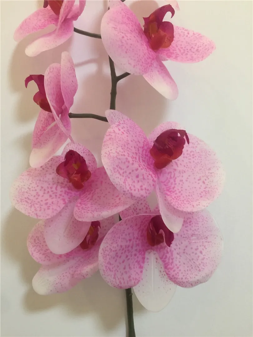 Jeden prawdziwy dotykowy kwiat orchidei sztuczne symulowane dobrej jakości motyl orchidee lateks phalaenopsis na kwiaty ślubne