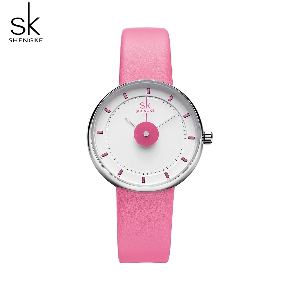 Shengke модные брендовые кварцевые часы для девочек, креативные тонкие подростковые наручные часы для Montre Jeune Fille Joven, часы Relogio Feminino267f
