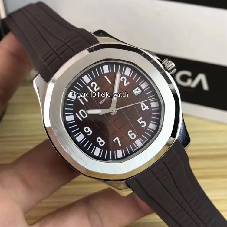 Nova data 42mm esporte 5167a-001 5167 mostrador preto automático masculino relógio 316l caixa de aço pulseira de borracha de alta qualidade relógios pphw olá wa299i