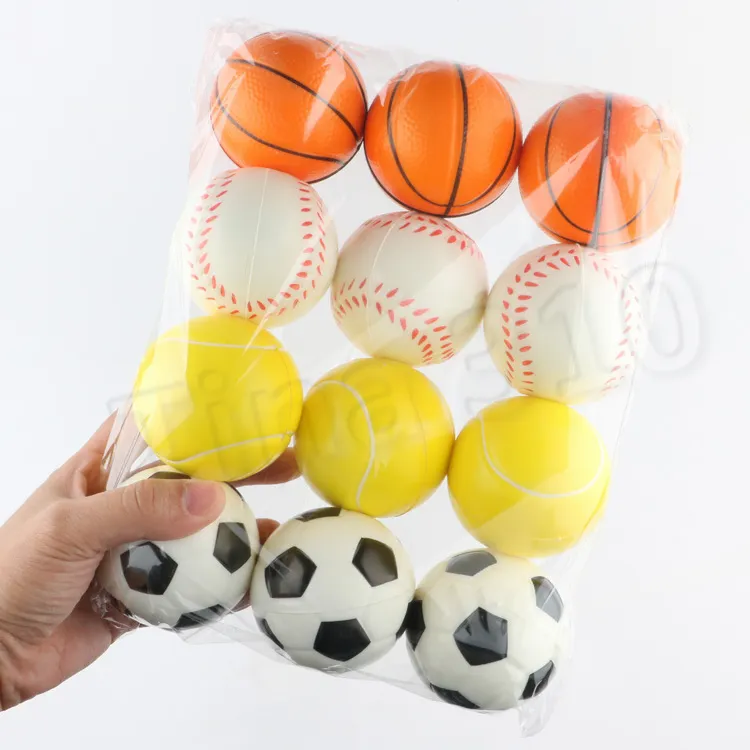 Novelty Items Baseball dog toys Sponge Balls 6.3cm Soft PU Foam Ball Decompression toys Sport Toyspet dogs accessories T2G5033