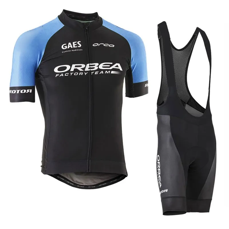 2019 ORBEA Team Cycling Short Sleeves Trikot Trägerhosen-Sets Herren schnell trocknende Kleidung Maillot Mountainbike U11712234q