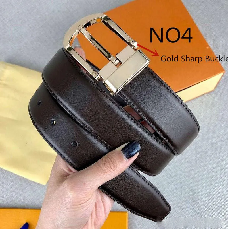 Belt Womens High Quality Genuine many Color optional fashion Cowhide Belts for Mens Box Available254M