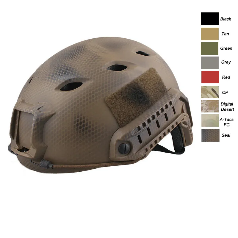AirSoft Paintabll Shooting BJ Fast Tactical Helmet Head Protection Gear Abs Outdoor Sports Equipment Simple Version No01-002