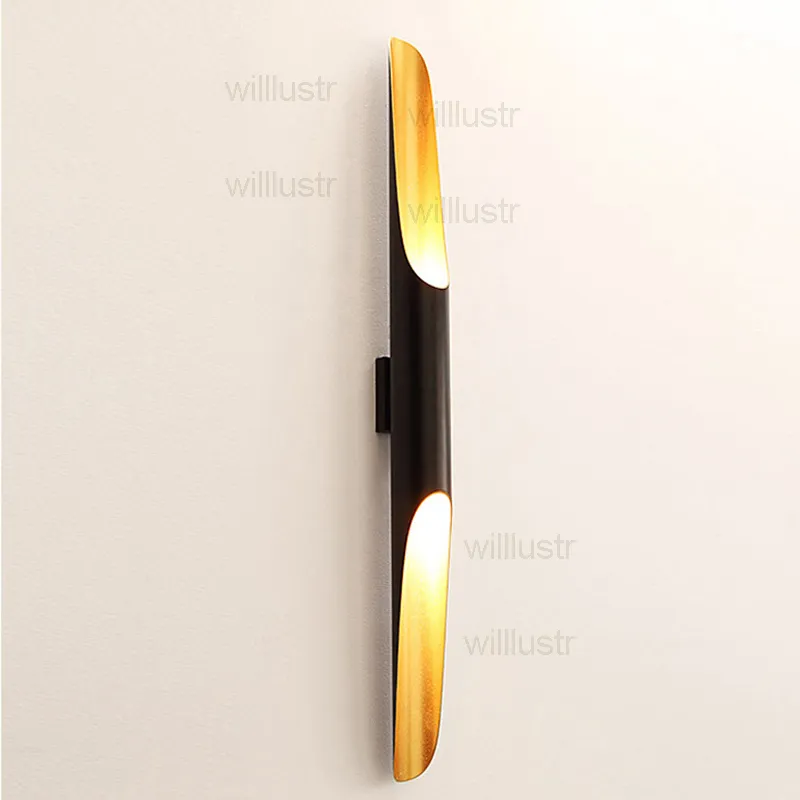 Modern Coltrane Wall Sconce Lamp Simple Fashion Aluminium Pipe Minimalism Single Twins Tube El Bedroom Lounge Loft Cafe Bar Ligh318Q