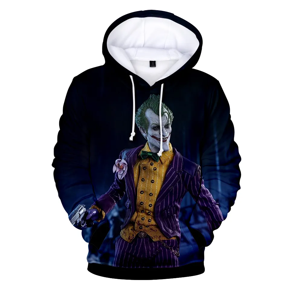 Haha Joker Felpa con stampa 3d Felpa con cappuccio Uomo e donna Hip Hop Divertente Autunno Streetwear Felpa con cappuccio Felpa coppie Abbigliamento SH190701