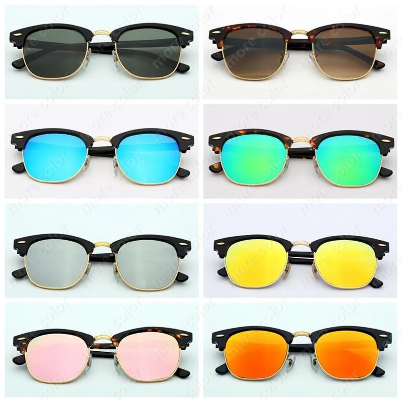 Lunettes de soleil design Top Quality Club Lentilles en verre véritable Monture en acétate UV400 Lentilles de soleil Lunettes de soleil Oculos