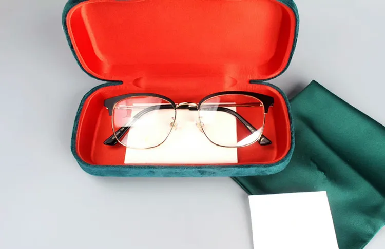 新しい高品質のG0413フレームメンズアイブロウメガネス処方眼鏡用のための軽量板金属大きな正方形のフルリムゴーグル5297o