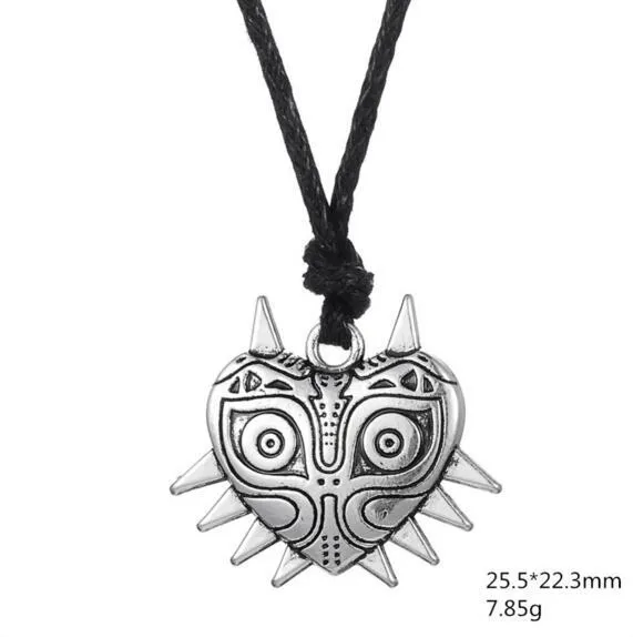 Z2 la légende de Zelda Majoras masque pendentif païen Wiccan collier religieux bijoux 296Y