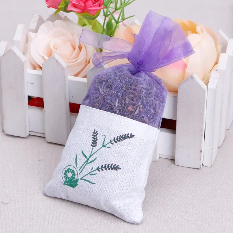 Borsa bustine di fiori secchi con boccioli di lavanda naturale, rinfrescare l'aria aromatica della casa auto 330w