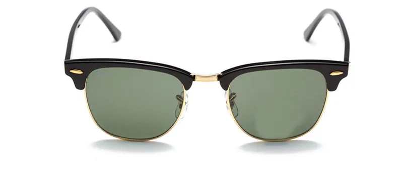 Luxo-alta qualidade lente de vidro marca designer moda óculos de sol para homens e mulheres uv400 esporte vintage óculos de sol com casos e 296a