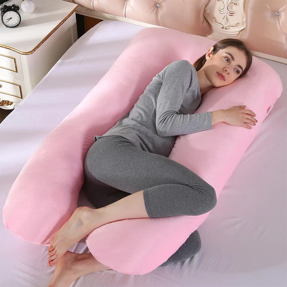 Süper yumuşak kristal kadife kumaş çok işlevli yastık yan yastık yıkanabilir u şeklinde şekerleme yastığı hamile kadınlar için 230m
