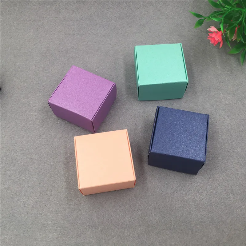 4x4x2 5cm square box DIY handmade wedding cake candy chocolate box Cute Mini soap232r