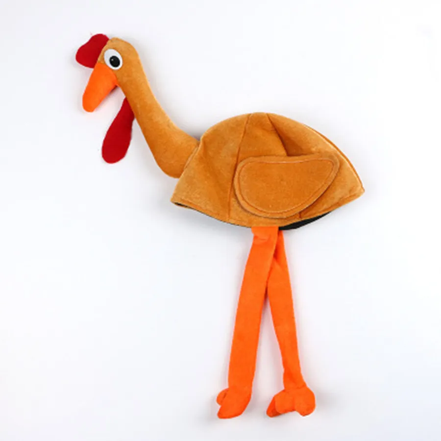 20 pçs adulto criança bonito cabeça de frango máscara de pelúcia galo chapéu fazenda animal pássaro festa halloween traje acessório presente frango hat296h