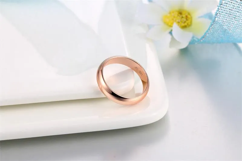 Originele Echte Puur Gouden Ringen Voor Vrouwen en Mannen Met 18KGP Stempel Top Kwaliteit Rose Gouden Ring Sieraden Gift hele R050303d