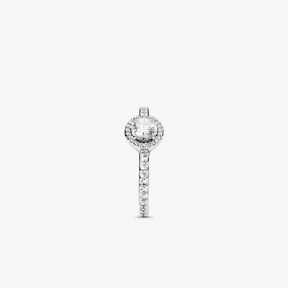 Anello Halo con scintilla classica in argento sterling 925 di nuova marca le donne Anelli di nozze Gioielli di moda315D