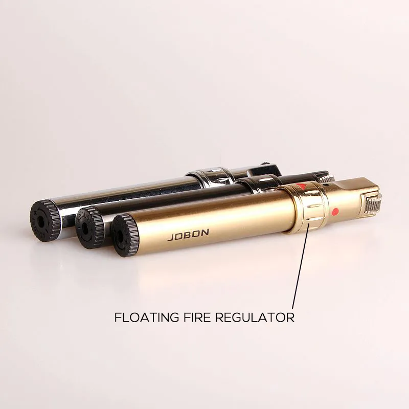 Jobon créatif butane plus léger des flammes flottantes Flame Grinding Roue Ajustement des briquets pour Friend7251226