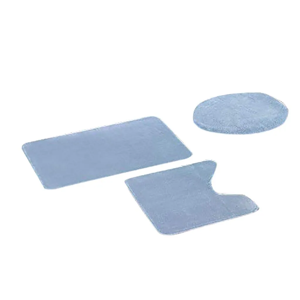 3 unids cubierta de inodoro asiento antideslizante escala de pescado alfombra de baño baño cocina alfombra felpudos decoración cálido suave cojín WC cubierta #T Y200108