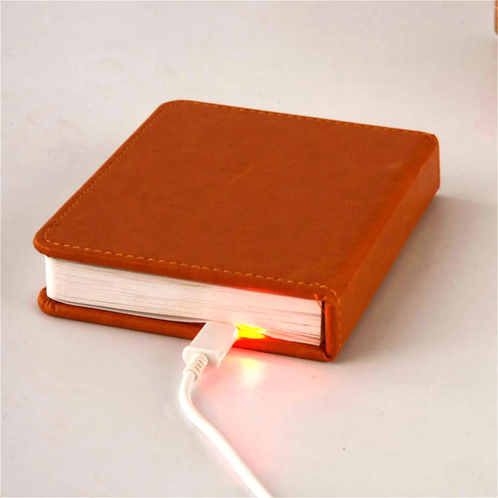 BRELONG USB Oplaadbaar Kleurrijk Kleurverandering Boeklicht LED Boeklicht Leesboeklicht Rood Blauw Goud Bruin Geel281e