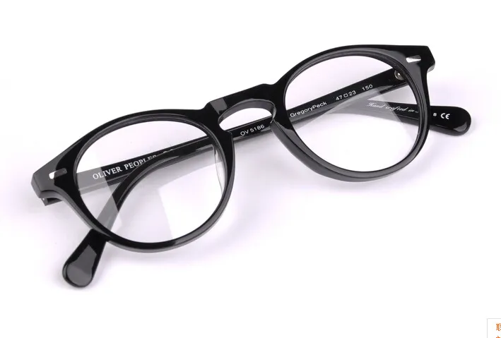Toda a marca Oliver pessoas óculos redondos transparentes armação feminina OV 5186 olhos gafas com estojo original OV5186232o