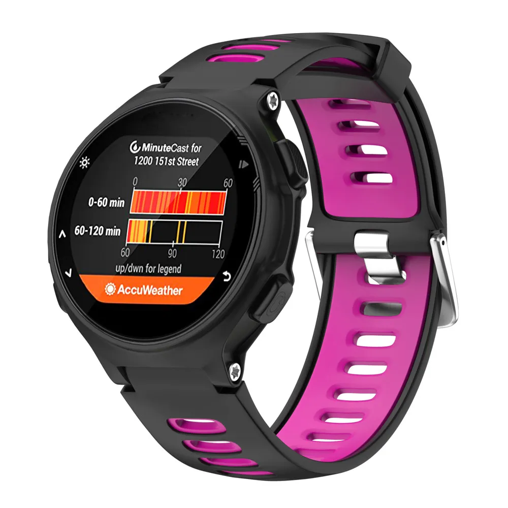Garmin Forerunner 735xt Watch Wristband Sport Strap Bracelet2039091用のソフトシリコン交換用のリストウォッチラバーバンド
