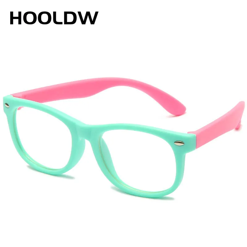 Gafas cuadradas de luz azul para niños, montura óptica para niños, gafas para niños y niñas, gafas antirreflectantes con bloqueo transparente UV400258W