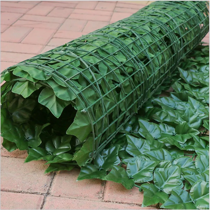 3 Meter künstliche Buchsbaumhecke, Sichtschutz, Efeu-Zaun, Outdoor, Garten, Shop, dekorative Kunststoff-Spalierplatten, Plants242W