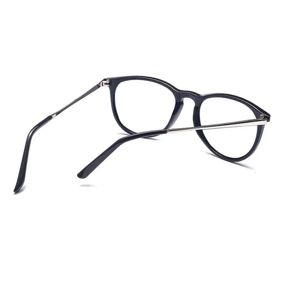 Klassieke Ronde Brilmonturen Mannen Vrouwen Blauw Licht Blokkeren Metalen Frame Optische Brillen Designer Brillen Gafas de sol met bag335v