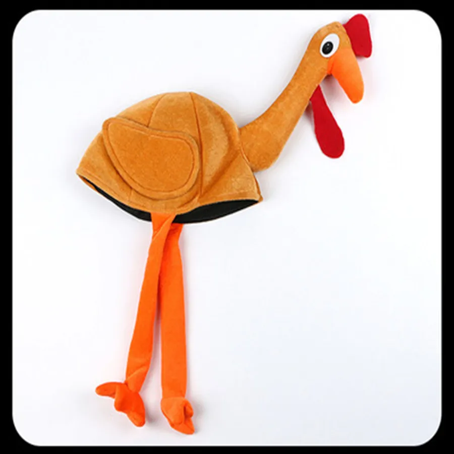 20 pçs adulto criança bonito cabeça de frango máscara de pelúcia galo chapéu fazenda animal pássaro festa halloween traje acessório presente frango hat296h