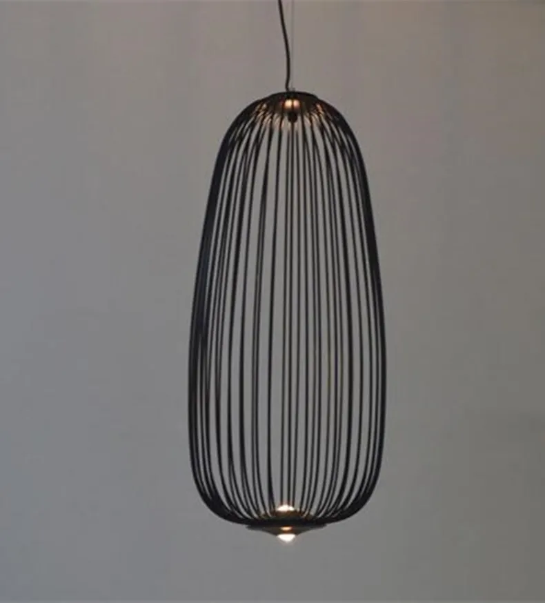 Nordic Foscarini Rayons Galerie Lampes Suspendues Creative Cage À Oiseaux Design Salon Restaurant Decro Suspension Luminaires265A