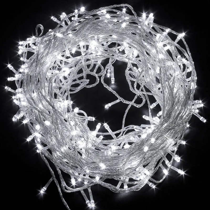 LED Noel Açık Dize Işıkları 10m 20m 30m 50m 100m 9 Renkler Düğün Parti Festivali İçin Su Geçirmez Peri Işıkları Ev Dekorati308f