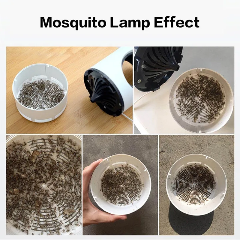 LED POCATALYST MOSQUITO KILLER LAMP USB Powered Insect Killer Icke-Toxic UV Protection Silent Lämplig för gravida kvinnor A314P