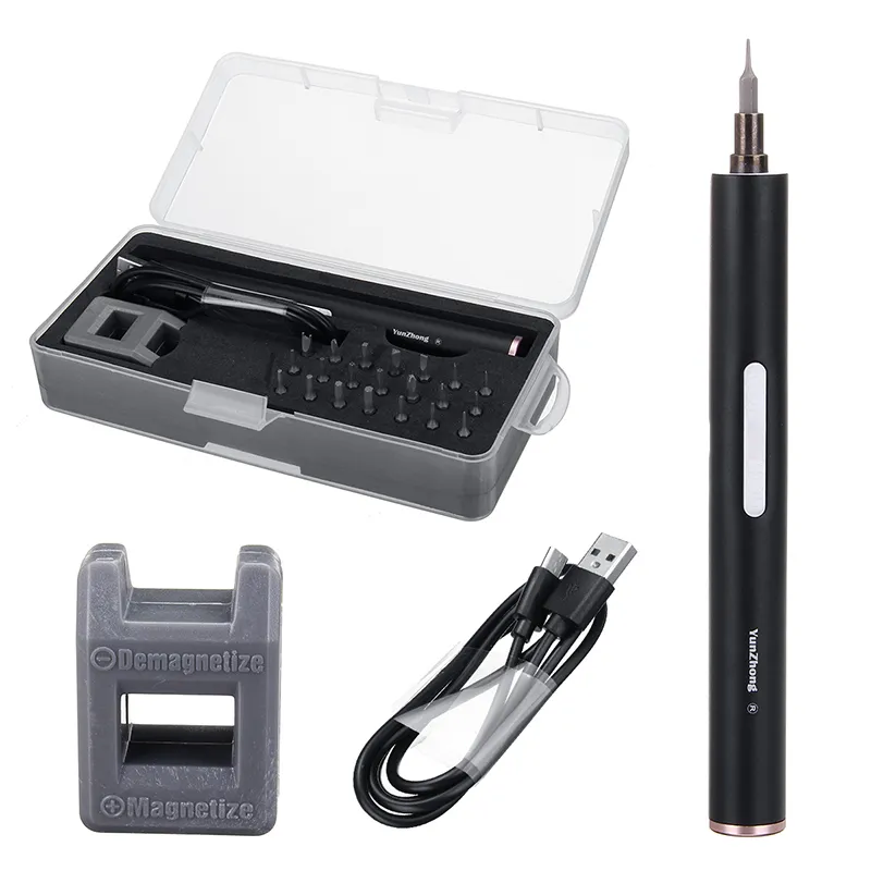 Doersupp mini eléctrico inalámbrico herramienta de destornillador magnético recargable Precisiones de batería de manual