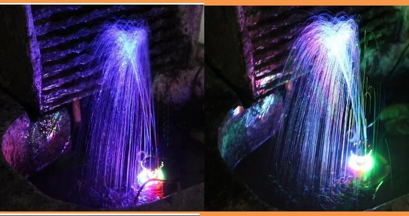 12 LED impermeabili 0 6 pollici di diametro Foro interno Colori che cambiano Fontana sommergibile Anello Pompa acqua Fontana Illuminazione Aquarium222f