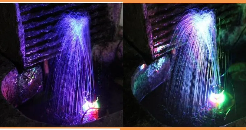 12LEDS防水性0 6インチ直径内側の穴の色の変化地下噴水リング水ポンプ噴水照明水族館324o